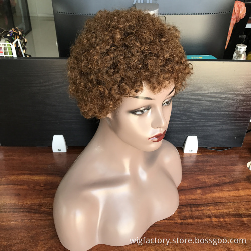 Afro puff wig machine made , popular machine made wigs wholesale accept custom color